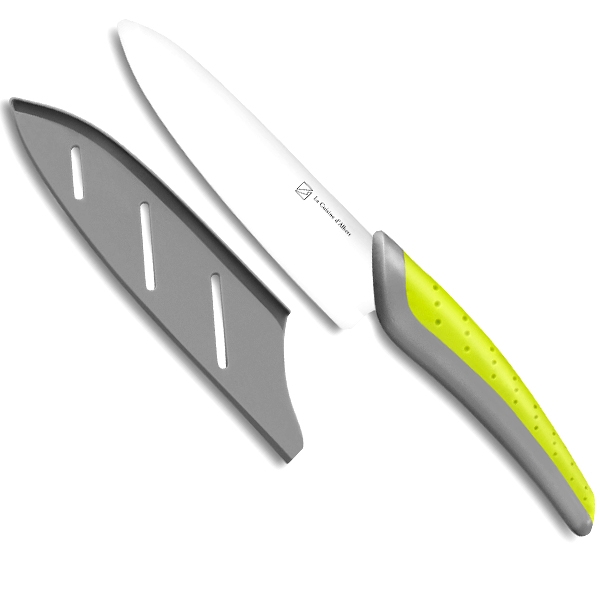 Coffret couteau santoku, lame céramique 15 cm