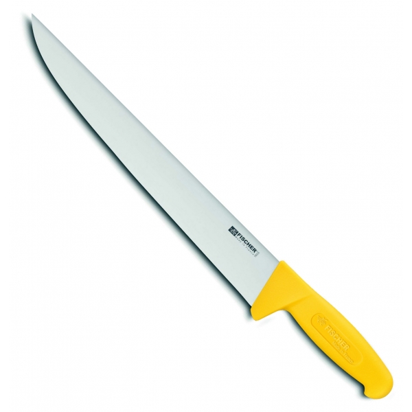 Couteau de boucher manche jaune 35 cm