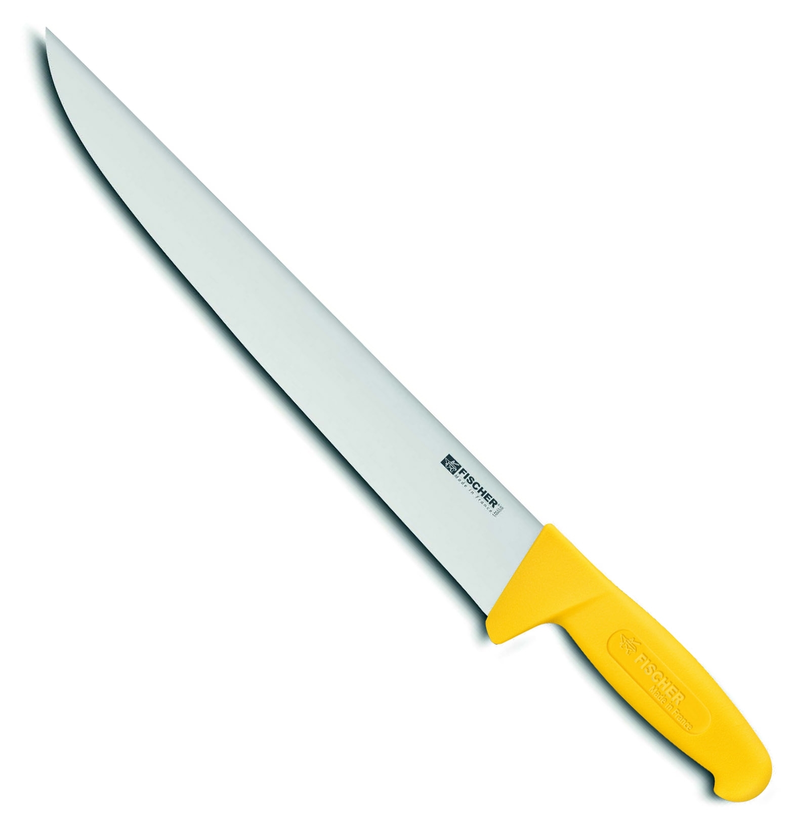 Couteau de boucher manche jaune 35 cm