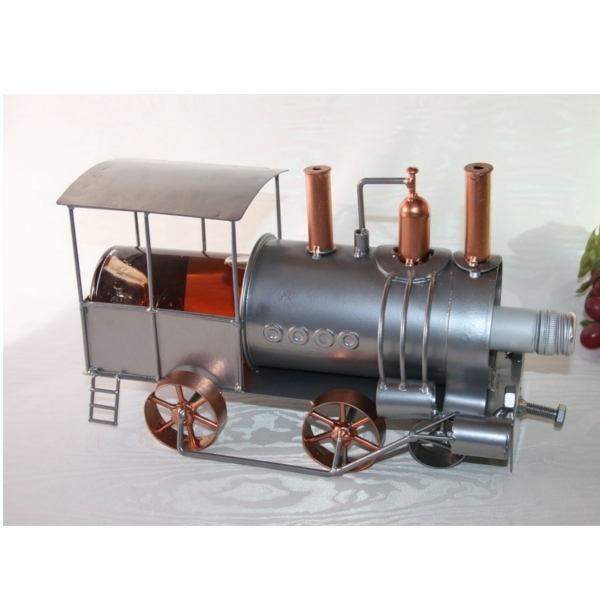 Porte bouteille métal décor locomotive