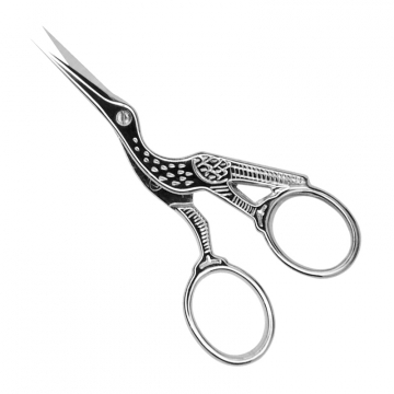 Ciseaux De Broderie Cigogne Traditionnels Métal Doré