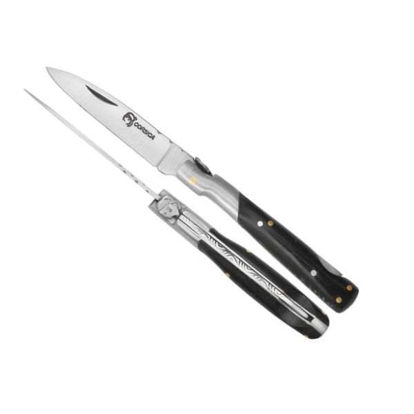 Couteau de poche CORSE Berger Corsica avec manche en os de buffle domestiqué 