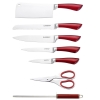 Bloc de couteaux 8 PCS Rouge