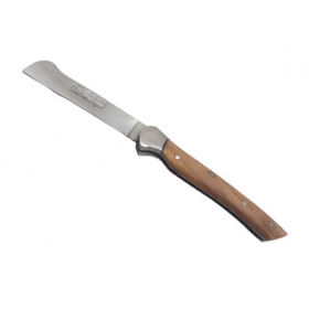 Greffoir lame inox de 6 cm et manche en bois de teck