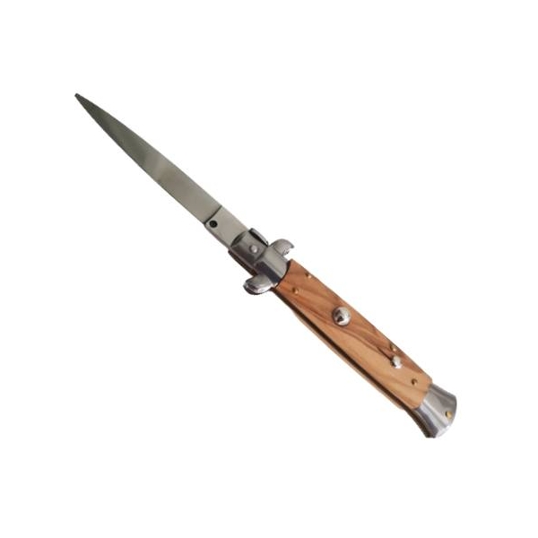 Couteau automatique 23 cm manche en bois d'Olivier