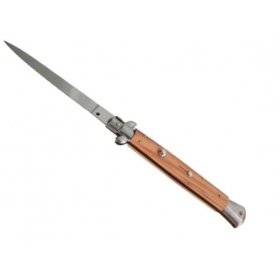 Couteau automatique Italien 23 cm manche bois d'olivier