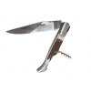 Couteau de poche Laguiole Bougna manche en bois de cerf avec tire bouchon