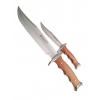 Couteaux de chasse Kangourou fait main lot de 2 manche en bois d'olivier