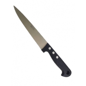 Couteau saigner lame fine et pointue en inox de 19 cm