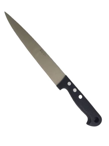 Couteau à saigner lame longue de 21.5 cm en inox, manche ABS 13 cm
