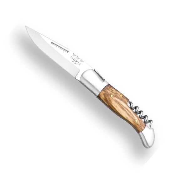 Couteau Tire-Bouchon Lame 10cm - Acier Inoxydable, Ouverture De Bouteilles Facile