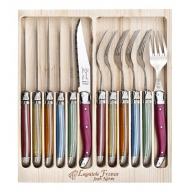 Ménagère de table 12 couverts Laguiole Fabrication France