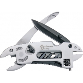 Couteau de poche American Buffalo tout acier 6 fonctions