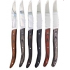 Couteaux de table lot de 6 manches bois couleur - les boises