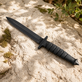 Dague de chasse combat lame noire