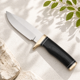 Couteau de chasse 22 cm, manche corne