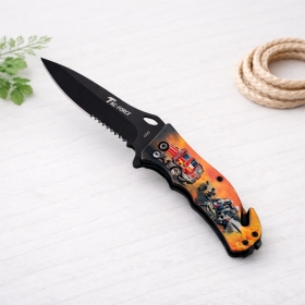 Couteau de poche Pompier à ouverture assistée