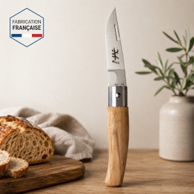Couteau de poche Marjaacq système K-Lock manche bois d'Olivier