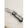 Couteau de poche tout métal avec gravure Pêcheur