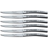 Coffret 6 couteaux de table inox forgés paysage décor de pêche