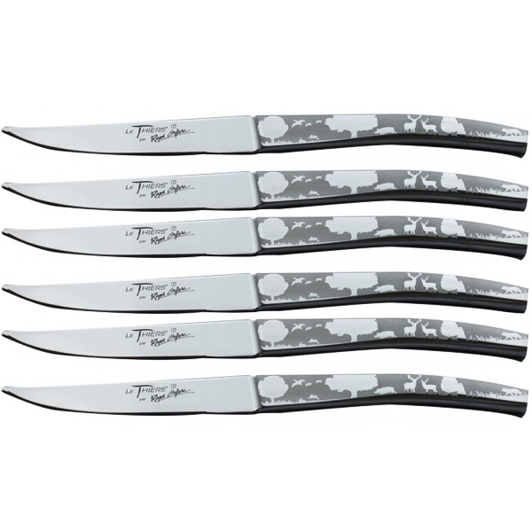 Lot De 6 Couteaux D'office Laguiole 'La Fourmi' 9cm - Inox, Fabrication Française Thiers