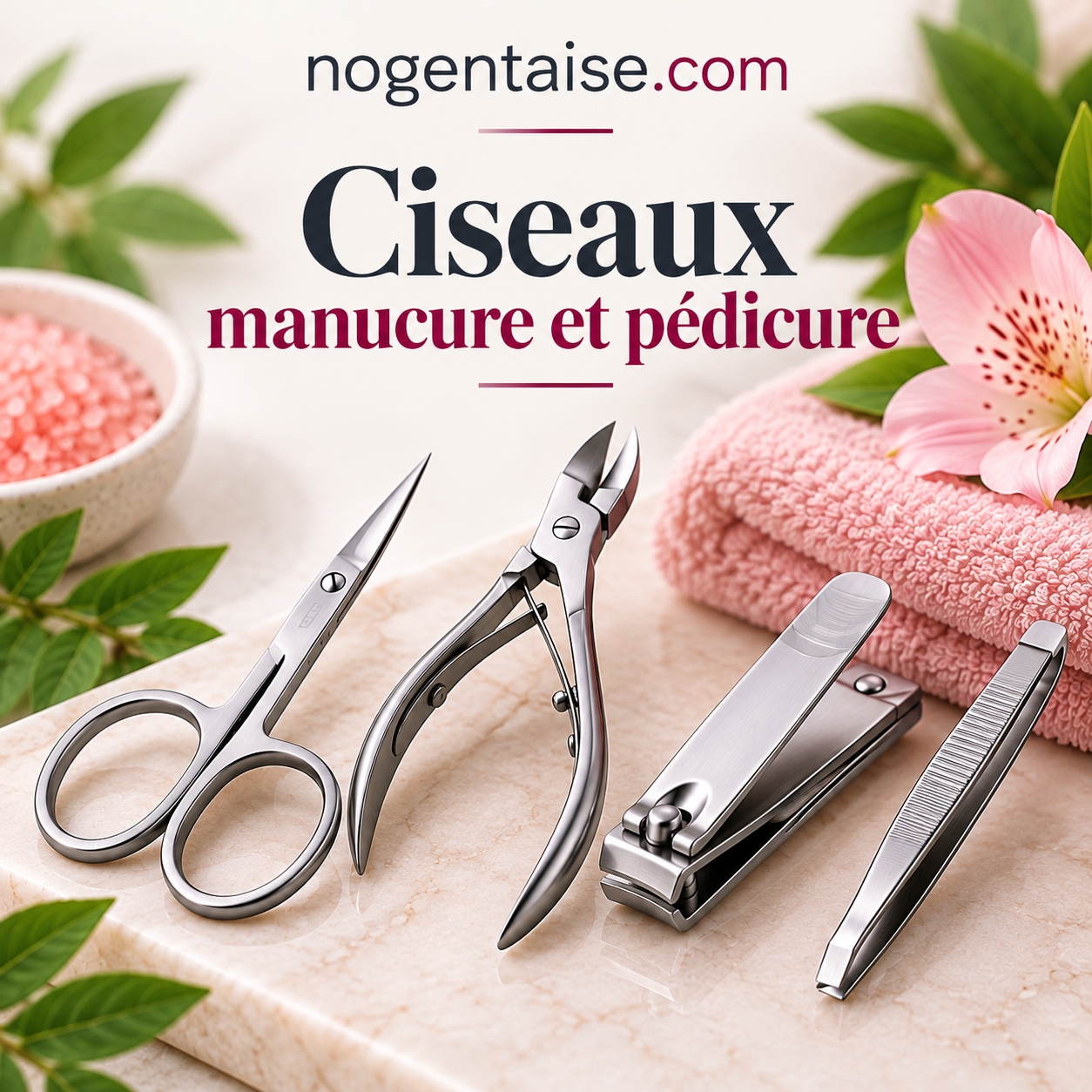 Ciseaux manucure et p&eacute;dicure